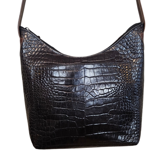 Vintage James Culver Tubac Croc Leather Southwestern Concho Purse - Picture 2 of 10